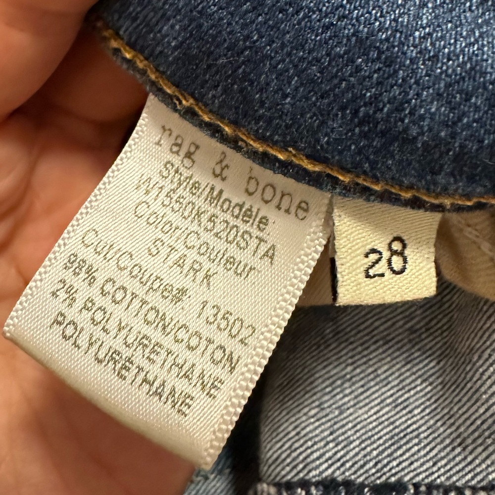 Rag & Bone Crop jeans with raw hems - Picture 4 of 5
